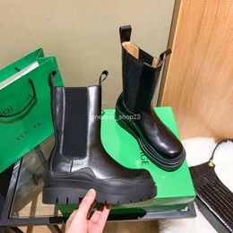 Chelsea Knight Venetas Genuine Same Botteega Martin New Designer Mid Boots Leather Mona Botega Smoke Pipe Boot High ZJOI