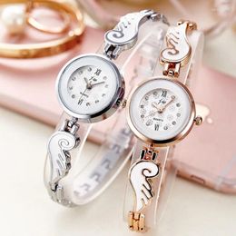 Wristwatches Genuine Korean Fashion Watch Women's Quartz Bracelet Student Steel Band