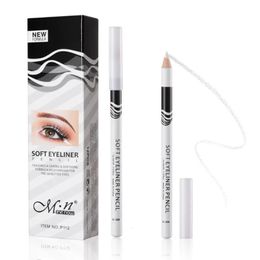 Eye Shadow 12Pcsbox White Eyeliner Waterproof Pencil Smooth High Gloss Eyeshadow Cosmetics Brightener Makeup Tools 231017