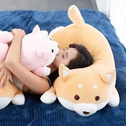 Plush Dolls 1pc Lovely Fat Shiba Inu Corgi Dog Toys Stuffed Soft Kawaii Animal Cartoon Pillow Gift for Kids Baby Children 231018