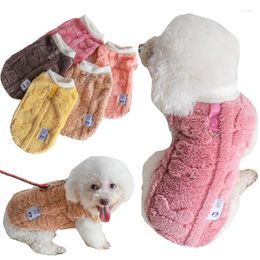 Dog Apparel Fleece Warm Pet Coat Winter Pullover For Small Medium Dogs Cat Clothes Puppy Vest Cute Jacket Chihuahua Yorkies Costumes