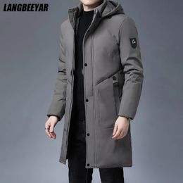 Men's Down Parkas Top Quality Winter Thicken Brand Designer Casual Fashion Outwear Jacket Men Longline Windbreaker Coats Clothing fewrg 231017