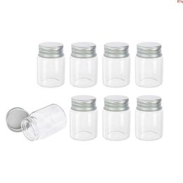 30ml Tiny Transparent Glass Bottles with Silver Screw Cap 30cc Cute Jars Vials DIY Craft 24pcsgood qty Xobql