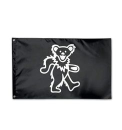 GrateFul Dead Bear Flag 3 X 5 Foot Decorative 100D polyester Indoor Outdoor Hanging Decoration Flag With Brass Grommets 2079966