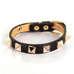 new LOVELY Fashion star style women's bracelet and candy multicolour Women strap rivet bracelet for Gift2793