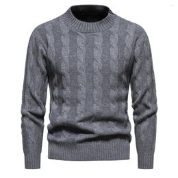 Men's Sweaters Mens Winter Cable Sweater 2023 Fashion Knitted Soft Warm Pullovers For Man High Quality Casual Mock Turtleneck Tops 3XL