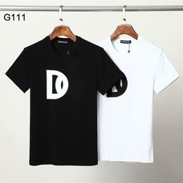 DSQ PHANTOM TURTLE Mens Designer T shirt Italian Milan Fashion Logo Print T-shirt Summer Black White T-shirt Hip Hop Streetwear 10347T