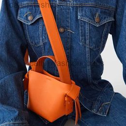 Cross Body Fashion Design Handbag Female New Style Shoulder Bag Simple Orange MINI Bucket Bag Luxury Bags Designercatlin_fashion_bags