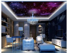 Custom sky stars ceilings 3D Photo Wallpaper Mural Papel De Parede