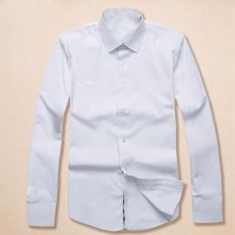Luxurys Desingers Men's Dress Business Casual Shirt Sleeve Stripe slim masculine social fashion plaid shirt S-3XL1851