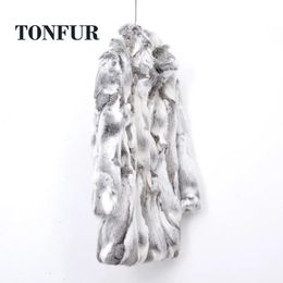 Womens Fur Faux Arrival Standard Collar Vintage Customise Real Whole Rabbit Coat For Women Female M5XL Mandarin Jacket WSR257 231018