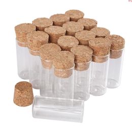 wholesale 100 pieces 3ml 16*35mm Test Tubes with Cork Lids Glass Jars Vials Tiny bottles for DIY Craft Accessorygood qty Fjxws