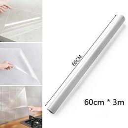 Wall Stickers 60300cm Kitchen Oil Proof Sticker Clear SelfAdhesive Film Covering Removable Protective Shelf Drawer Liner Decor 231017