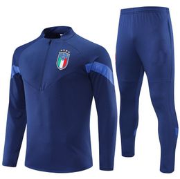2023 2024 2025 Italy Tracksuit Mens Kids Soccer Jersey Kit Italia Soccer Sets 23 24 Full Zipper Football Training Suit Tracksuits Jacket Chandal Futbol Survetem C4e
