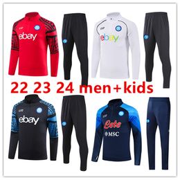 22 23 24 Long pull AE7 D10S Napoli trackSuit jacket soccer jersey Zielinski 23/24 Half pull Long sleeve SSC Naple long zipper set veste suit