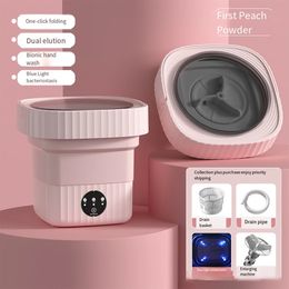 Electronics Robots 6L portable washing machine with a rotating drying travel home panties underwear and socks mini 231018