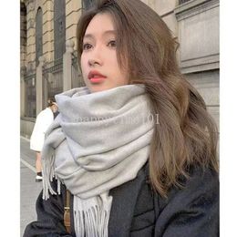 Womens Scarves Wraps for Women Tassel Solid Colour Imitation Wool Female Dress Accessories Winter