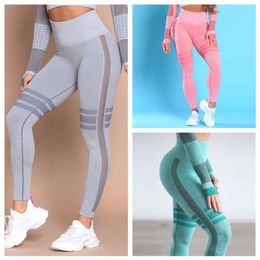 Women Yogo Leggings Long Pants Sets Breathable High Elasticity Trouser Patch work Girl Casual High Waist Yoga Pants246s