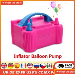 Other Event & Party Supplies Other Event Party Supplies Inflator Balloon Pump Double Hole Inflatable Electric Air Blower For Dhgarden Dhzsk