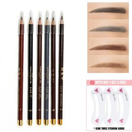 Eyebrow Enhancers 6 Colours Eyebrow Pencil Long Lasting Waterproof Eye Brow Pen Enhance Cosmetics Beauty Women Makeup Easy To Colour Eyebrow Pen 231018