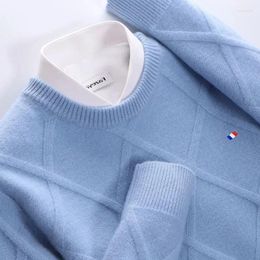 Men's Sweaters Cashmere Sweater Autumn Soft Warm Jersey Jumper Robe Hombre Pull Homme Hiver Pullover O-Neck Knitted Winter Woolen