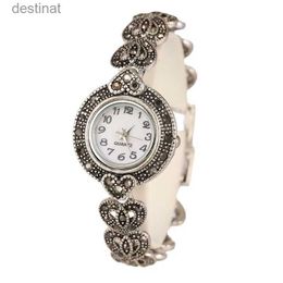 Women's Watches Newest Fashion Designer Promotion Tibetan Silver + Bangles + 26% Crystal Bracelet Wristwatch for Women Watches reloj mujerL231018
