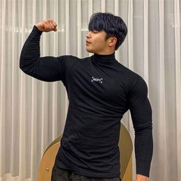 Gym T Shirt Men Fitness Bodybuilding Clothing Workout Quick Dry Long Sleeve Shirt Male Spring Sports Tops Compression Tee Shirt 22230i