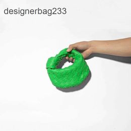 Botteega Venata Knotted bag Leather Jodies Bags Designer saddle 2023 Mini Bag Cute Woven Small Cloud 16cm Wrist Handbags 4A16