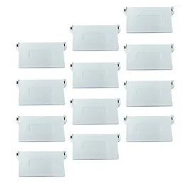 Curtain 12Pcs 89mm White Vertical Blind Bottom Tabs Chainless Slat Louver Weights For Slats Drapes Repair Spare