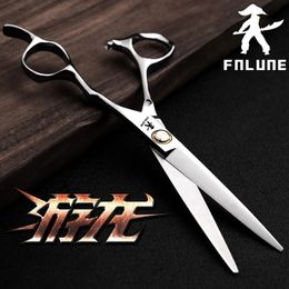 Scissors Shears FnLune 6.0 Japan Steel Professional Hair Salon Scissors Cut Barber Accessories Haircut Thinning Shear Hairdressing Tool Scissors 231018