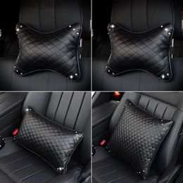 Seat Cushions Car Headrest Diamond Lovely Woman Inside The with Neck Pillow Waist Q231018