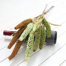 Decorative Flowers 1 PCS Beautiful Lone Ear Wild Wheat Plant Home Decoration Stage Property Gift F561