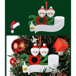 Ornament Xmas Decorations Snowman Pendants with Face Mask DIY Christmas Tree Family Party Cute Gift 10.18