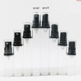 200 x 5ML 10ML 12ML15ML Portable Airless Lotion Cream Pump Plastic Container Cosmetic Bottle Dispenser Travel Sprayergood Hkegk