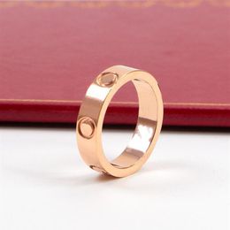 Designer Nail Ring Luxury Jewellery Midi Rings For Women Titanium Steel Alloy Gold-Plated Process Fashion Accessories Never Fade Not240t