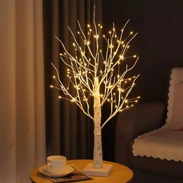 Wine Glasses 24 144 Leds Birch Tree Light Glowing Branch Night LED Suitable for Home Bedroom Wedding Party Christmas Decoration 231017