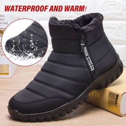 Männer Schnee 202 939 wasserdichte flache lässige Winterplattform -Knöchelstiefel für Frauen Plus -Size -Paare 231018 491