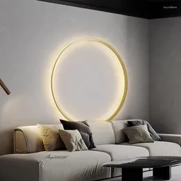 Wall Lamps Modern Minimalist Led Rings Lamp USB Living Room Background Sconce Lighting Creative Beside Light Bedroom Fixture