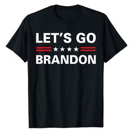 Unisex 100% Cotton Lets Go Brandon Funny Men Vintage Men's t shirts Novelty Oversized T-Shirt Women Casual Tee271Y