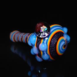 glass dry herb handcrafted glass pipes cool 4.5inch hand spoon pipe Glass tobacco pipe Unique Handmade Glass Pipes Smoking