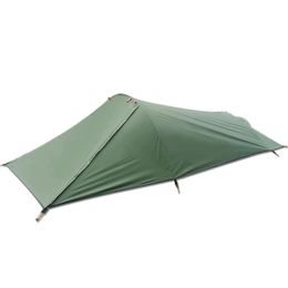 Tents and Shelters Ultralight Outdoor Single Person Camping Tent Water Resistant Tent Aviation Aluminium Support Portable Sleeping Bag Tent 231018