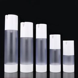 15/30/50/80/100ml Airless Pump Vacuum Scrub Bottle Toiletries Container Plastic Dispenser Travel Cosmetic Bottle F2905 Ttdsm Frapp