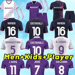 ACF Fiorentina Club Soccer Football Men's T Tee Shirt Handmade Team Sports  color