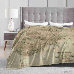 Blankets Blanket Middle Earth Map Throw Blanket Soft Blanket Lightweight Bed Blanket Quilt Durable Home Decor Fleece Blanket