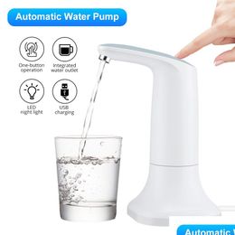 Water Pumps Water Pumps Electric Bottle Matic Drink Dispenser Usb Charging Led Luminous Home Switch Dispensers 230427 Home G Dhgarden Dhbmq