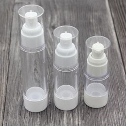 15ml 30ml 50ml Empty Airless Bottle Lotion Cream Pump Plastic Container Vaccum Spray Cosmetic Bottles Dispenser For Travel Nmwuu Whfmo