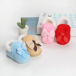 First Walkers Autumn And Winter 0-1 Years Old Plus Fleece Shoes Baby Soft Sole Thick Toddler Shoe Cloth