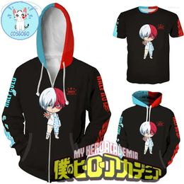 Men's Hoodies COSGOGO My Boku No Hero Academia Hoodie 3D Printed Casual Todoroki Shouto Jacket Unisex Sweater Est Anime Costume