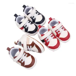 First Walkers Born Baby Shoes Fashion PU Leather Kids Boys Casual Sneakers Soft Sole Non-Slip Toddler