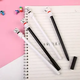 Creative Gel Pen 30pcs Cute Dog Shape Cartoon Students Stationery Black 0.5mm For Primary School Writing Tools Gift